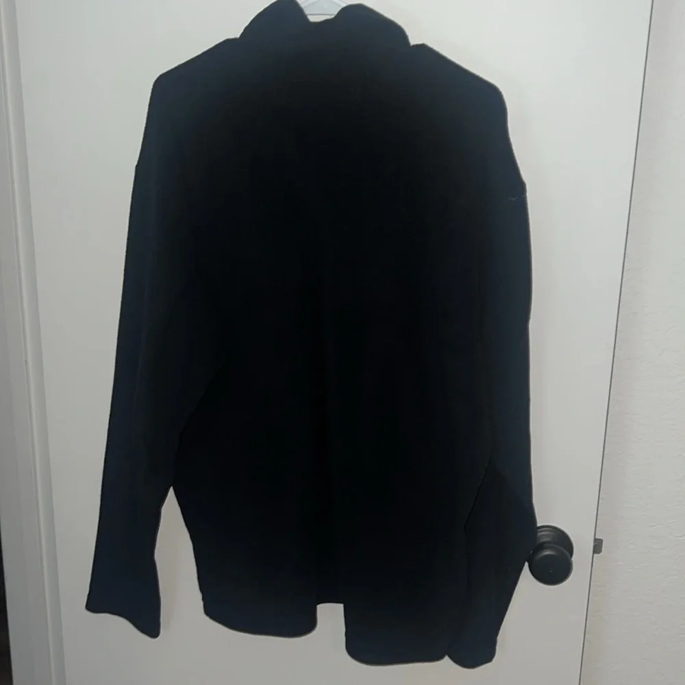 Patagonia Synchilla 1/2 zip Fleece pullover XL Black Long Sleeve
